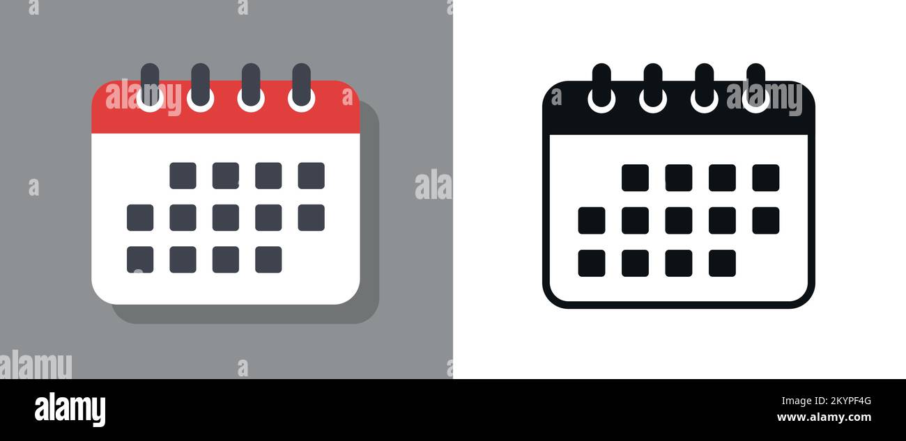 Schedule or calendar appointment symbol or date vector illustration icon Stock Vector