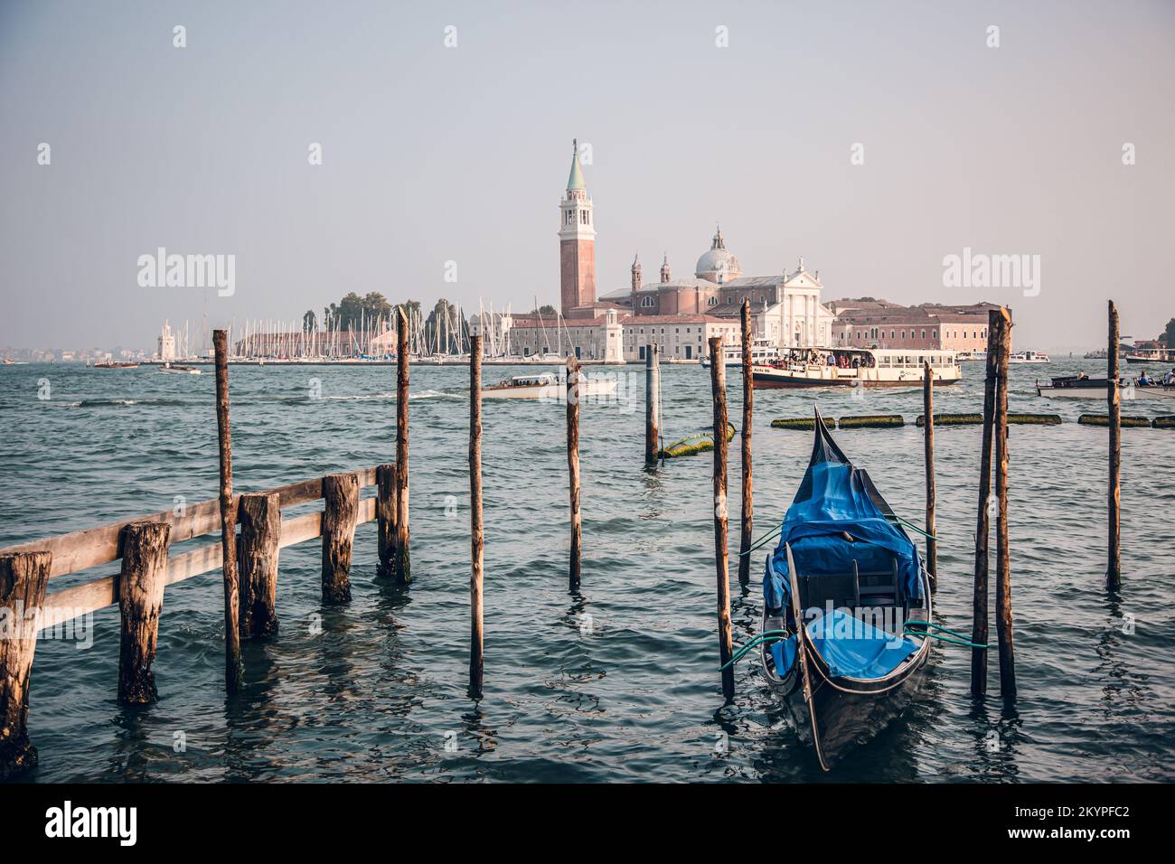 Image of Venice with its gondolas and its tourists enjoying the beauty ...