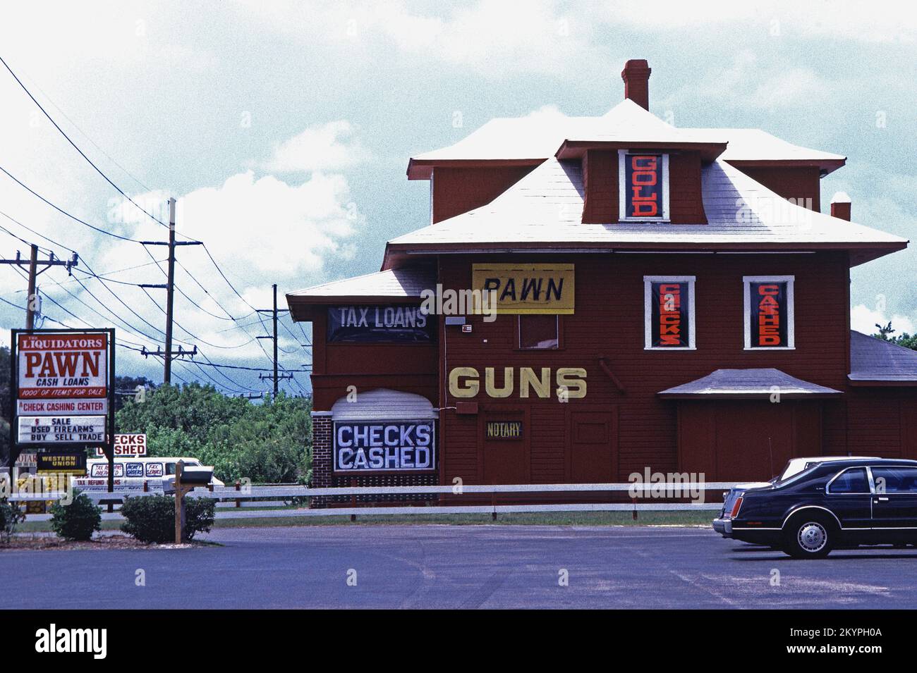 Pawn shop in Bradenton Florida, 1992 Stock Photo