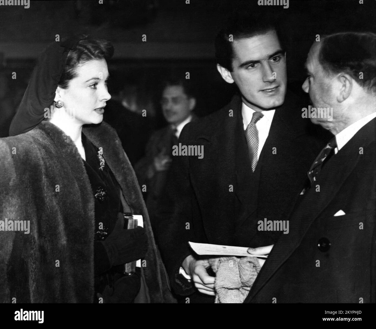 VIVIEN LEIGH PETER GLENVILLE and his father SHAUN GLENVILLE at the