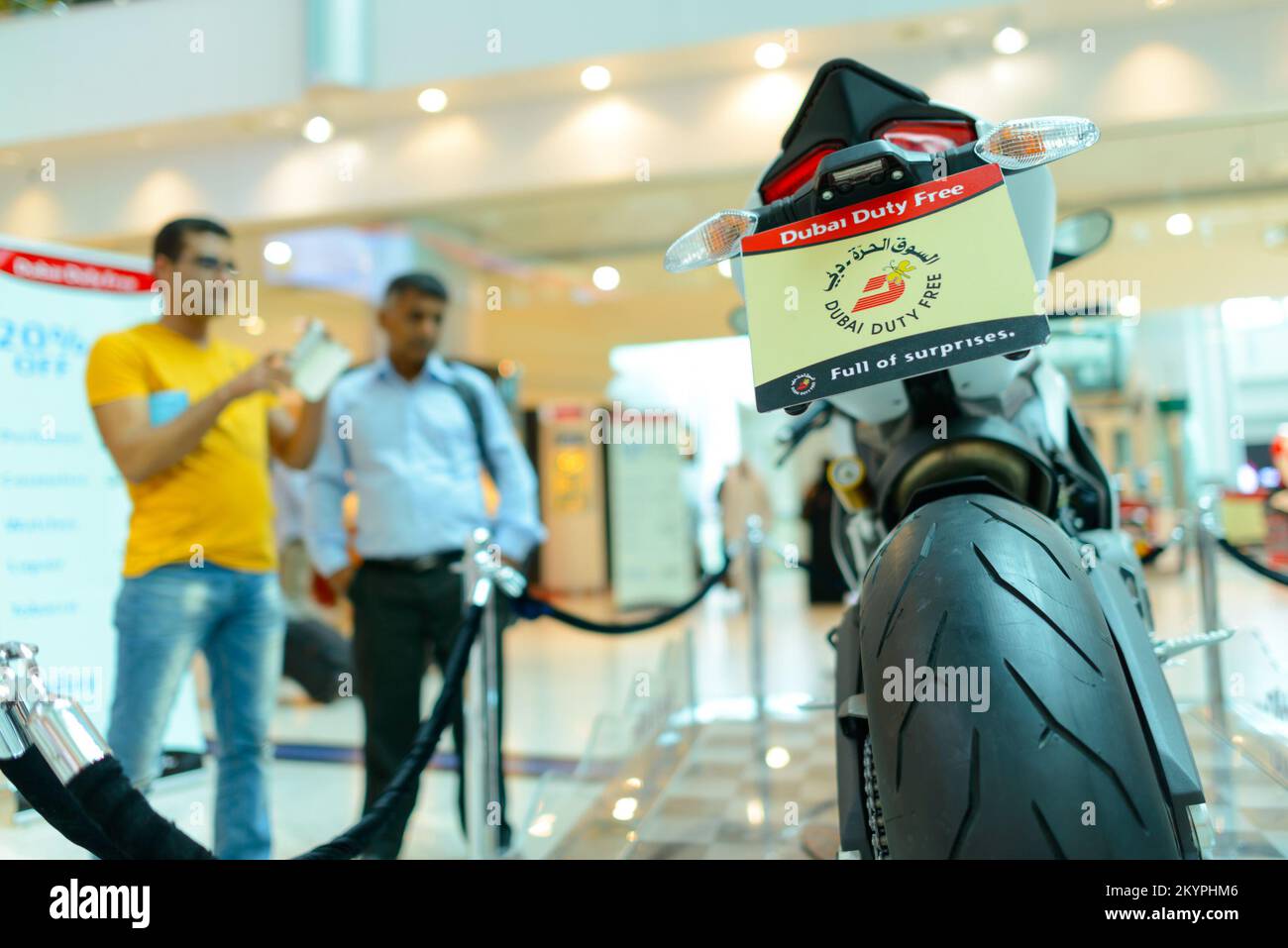 DUBAI, UAE APRIL 18, 2014 Dubai Duty Free Car Lottery prise. Dubai