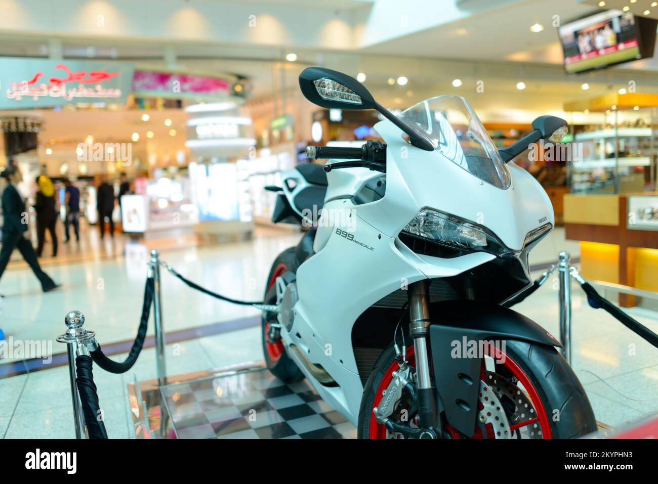 DUBAI, UAE APRIL 18, 2014 Dubai Duty Free Car Lottery prise. Dubai