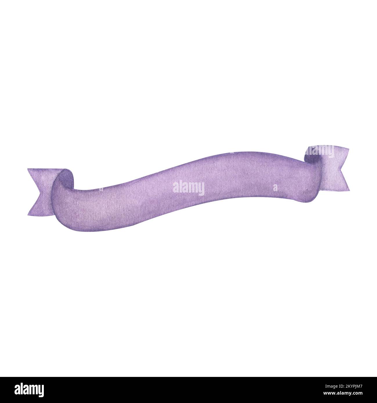Premium Photo  Watercolor illustration purple ribbon symbol