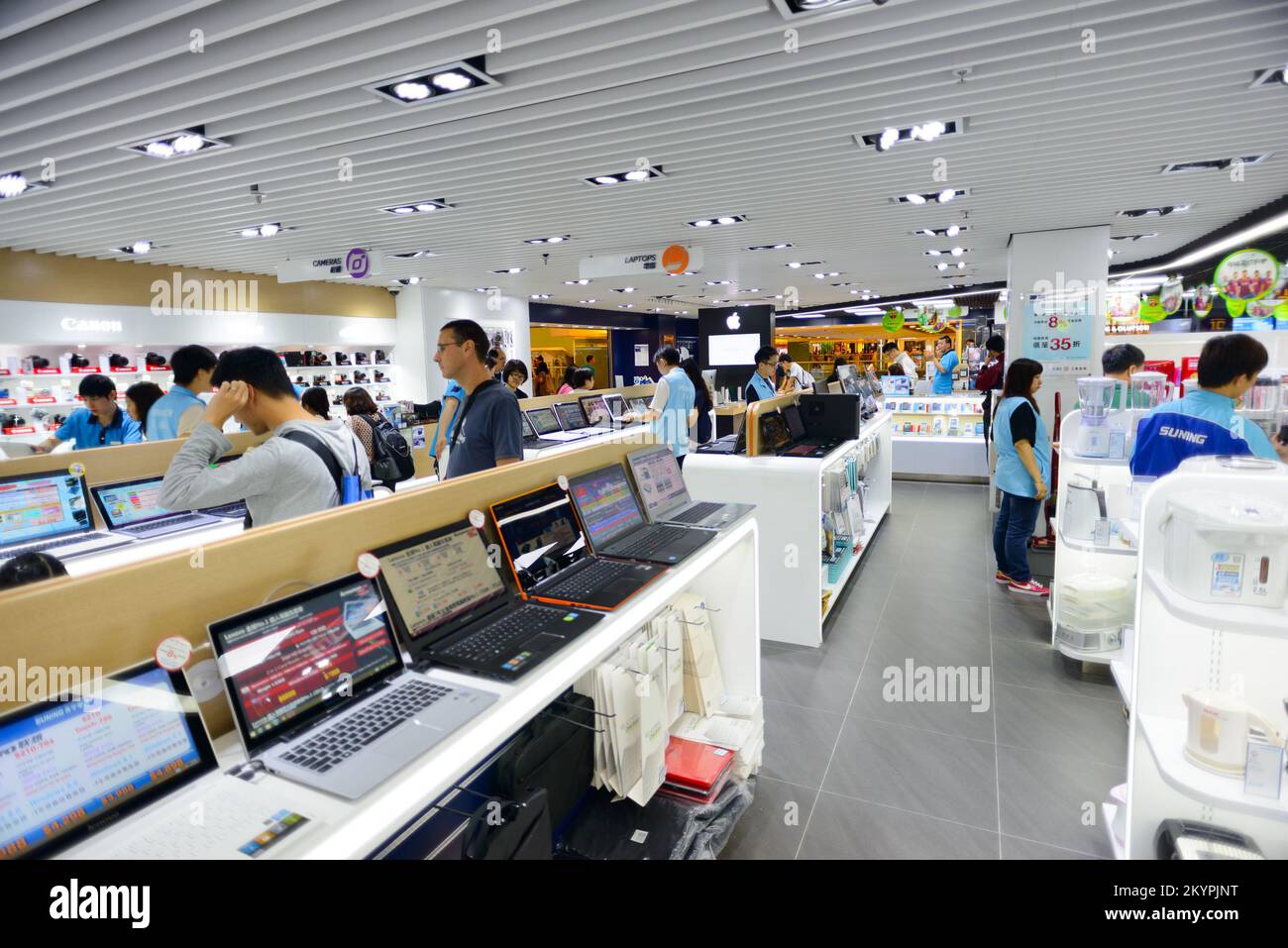 HONG KONG MAY 17, 2015 shopping center interior. In Hong Kong a wide selection of clothing