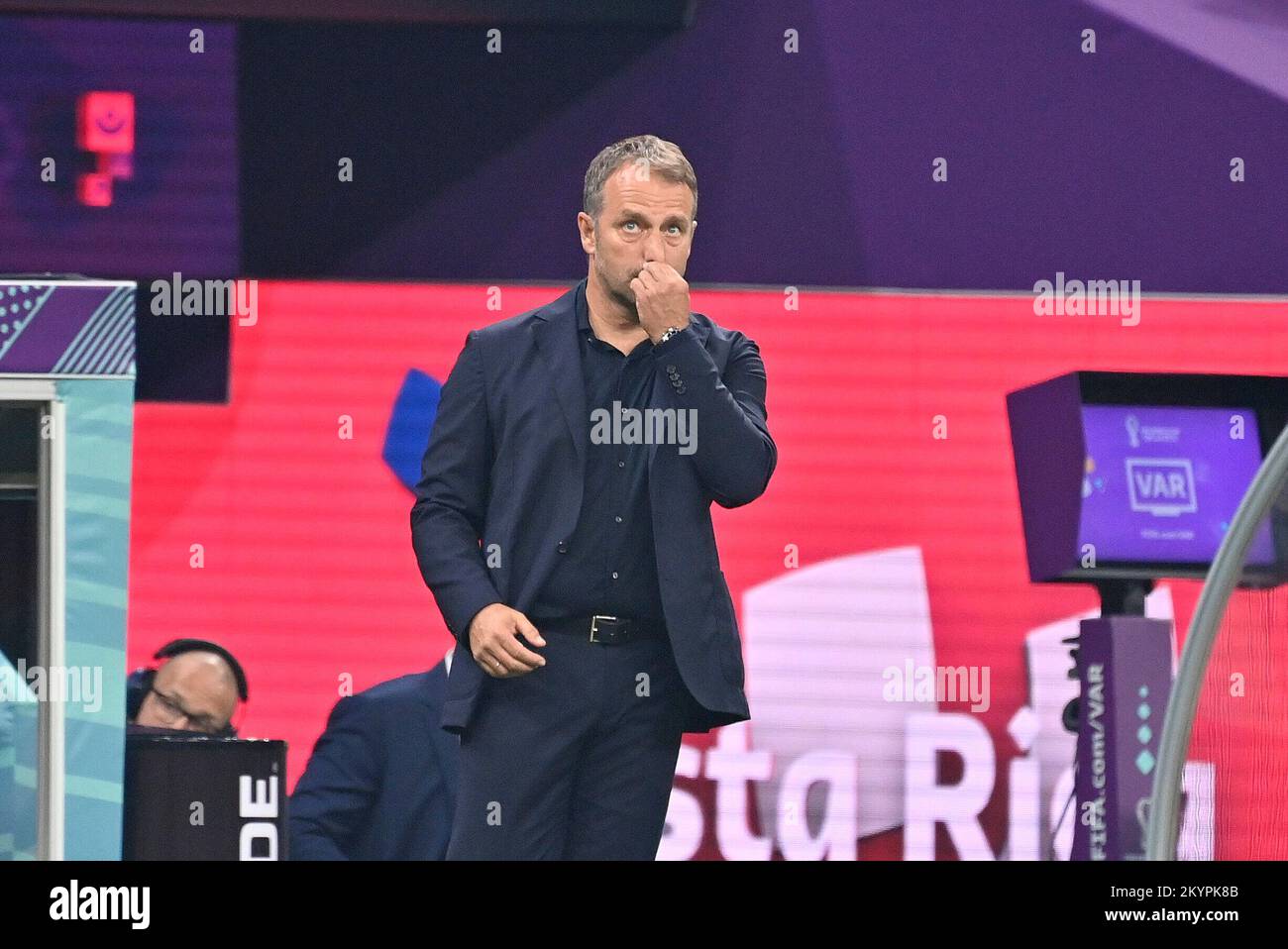 Qatar 01 12 2022 Frustrated With Coach Hans Dieter Hansi Flick Ger