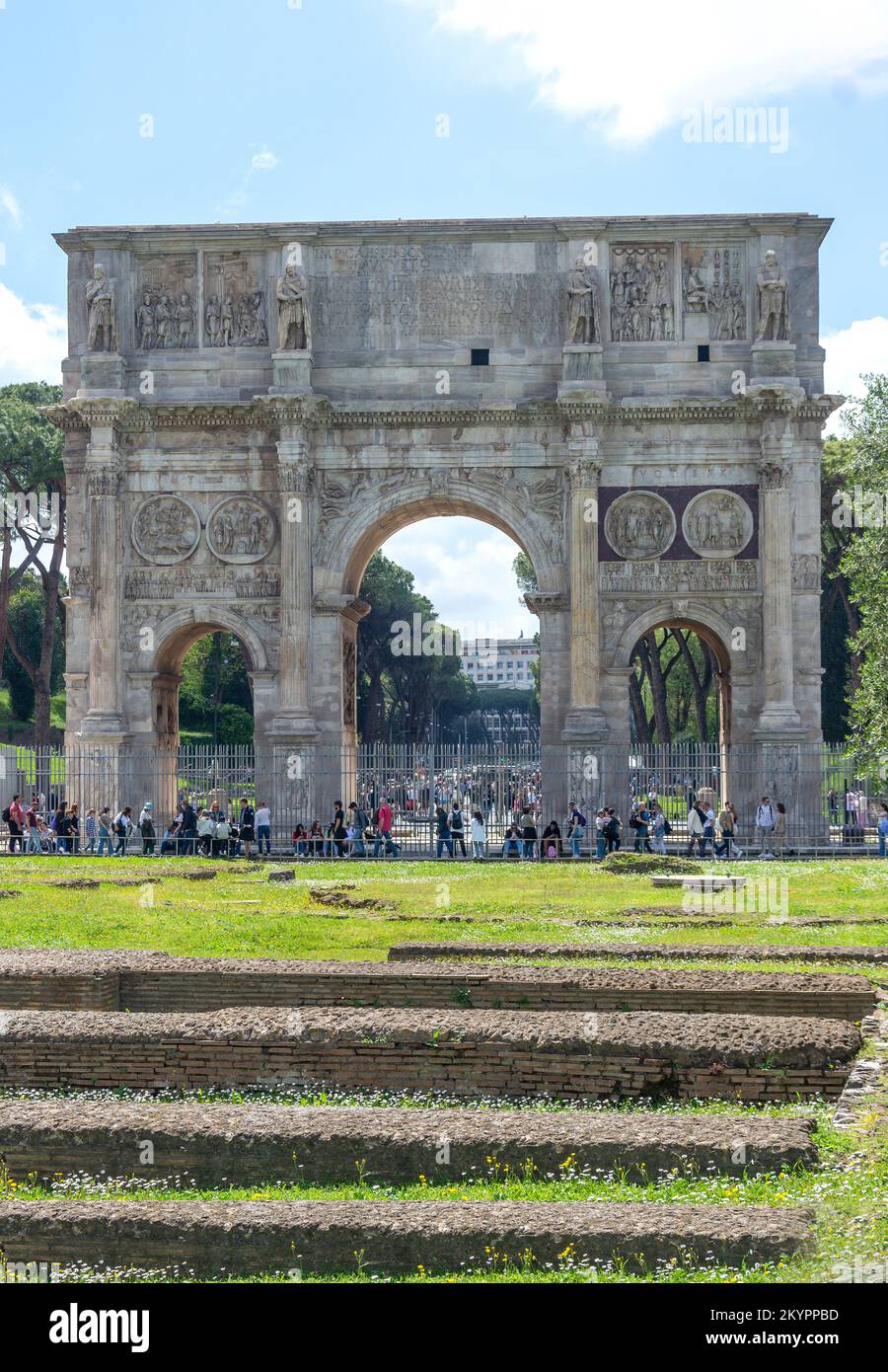 Arch of Constantine (Arco di Costantino), Via Triumphalis, Central Rome