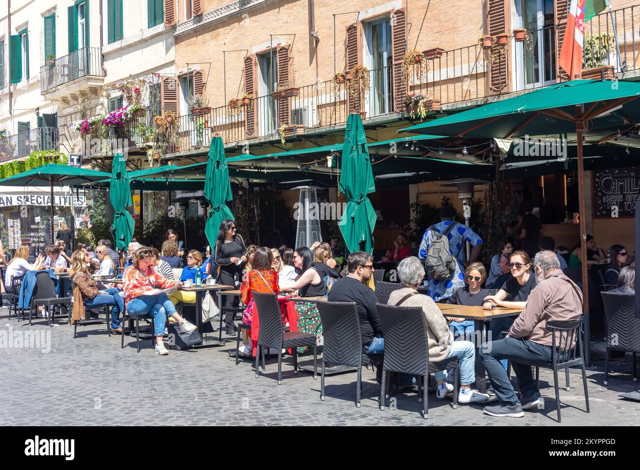 Outdoor seating at Camillo dal 1890 Restaurant, Piazza Navona, Rome