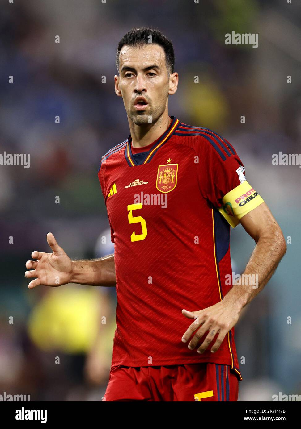 ArRayyan, Qatar. December 1, 2022, Sergio Busquets of Spain during the