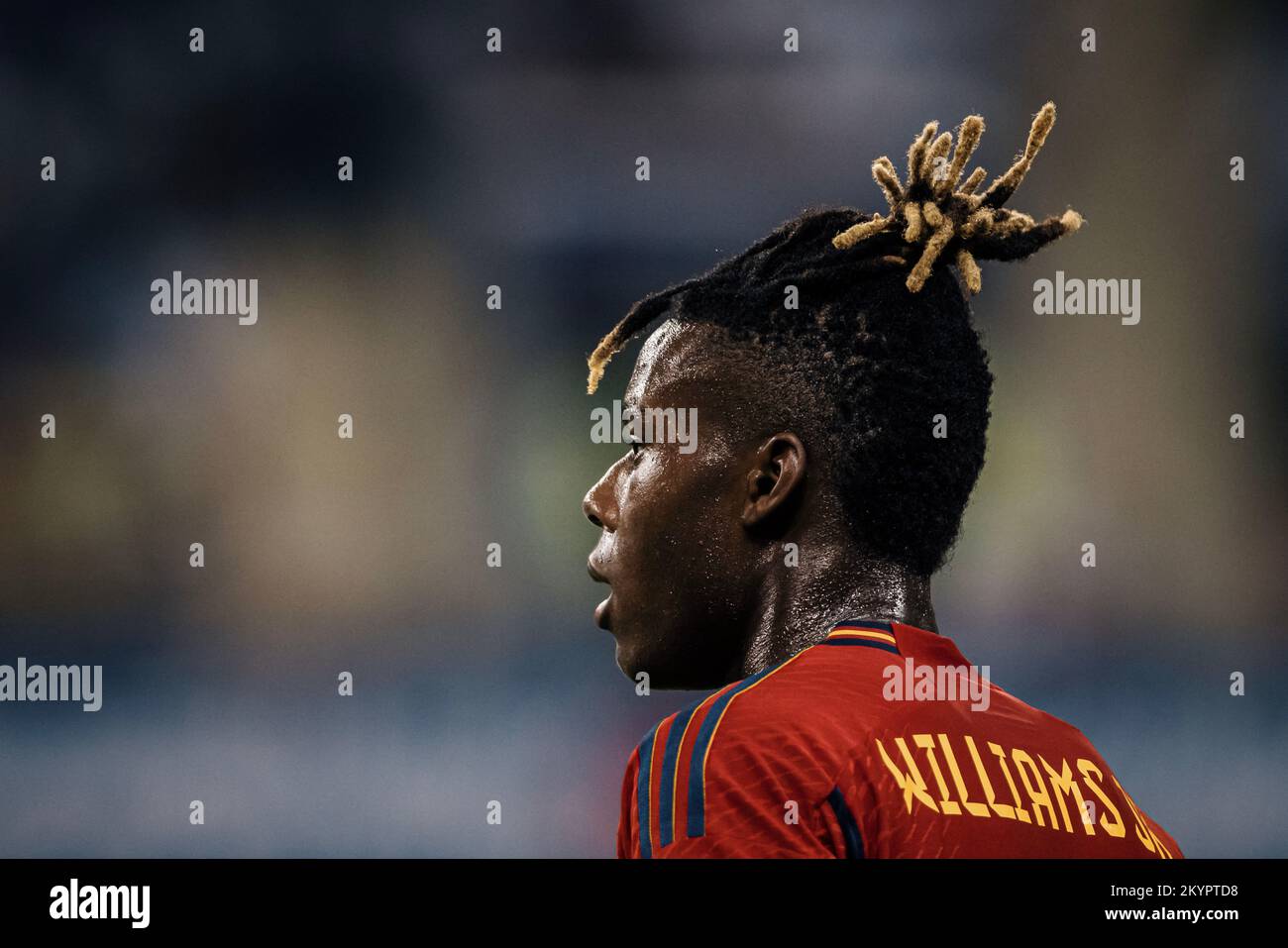 Doha, Catar. 01st Dec, 2022. WILLIAMS Nico of Spain during a match between Japan and Spain, valid for the group stage of the World Cup, held at Khalifa International Stadium in Doha, Qatar. Credit: Marcelo Machado de Melo/FotoArena/Alamy Live News Stock Photo