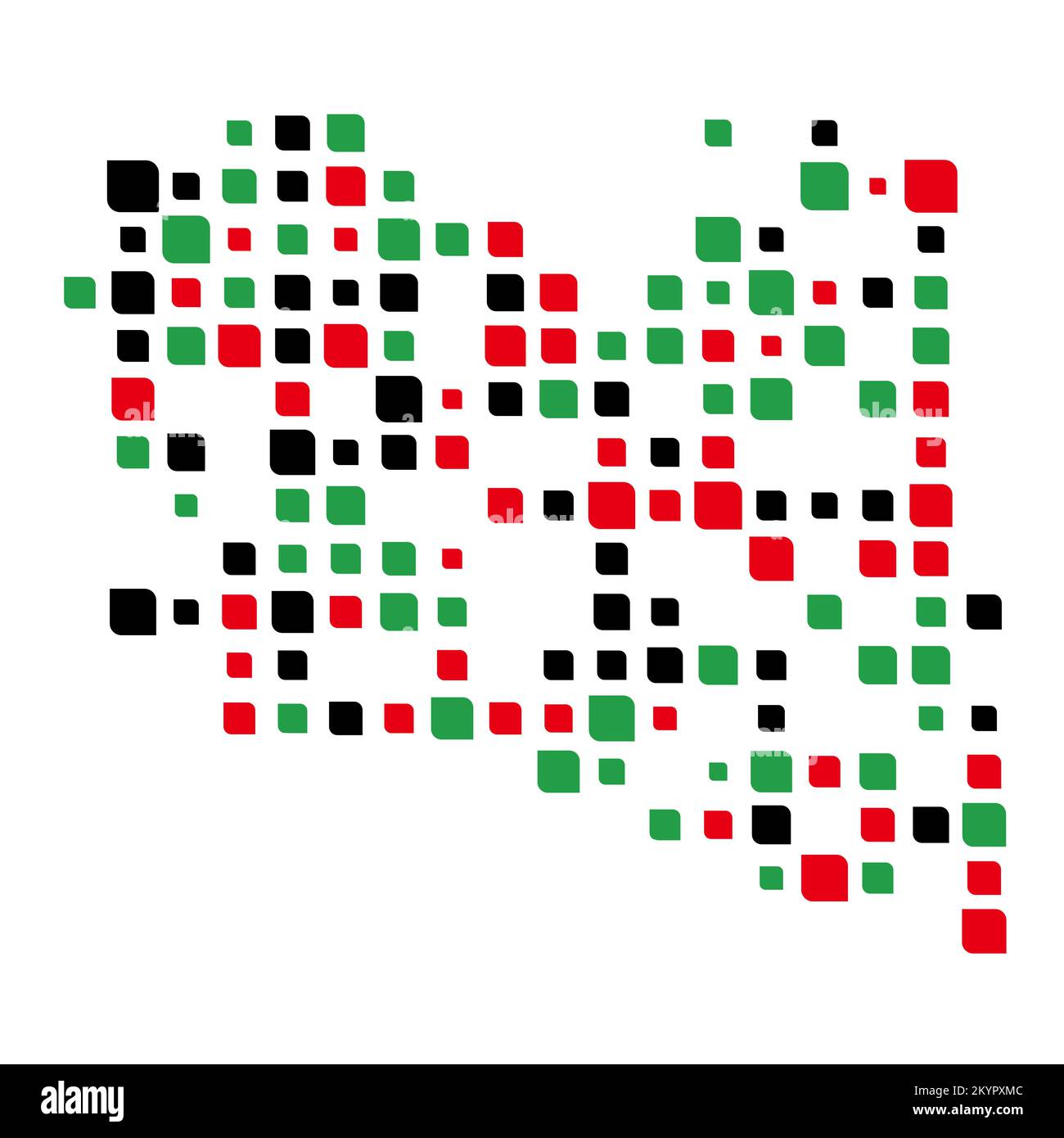 Libya Silhouette Pixelated generative pattern illustration Stock Vector ...