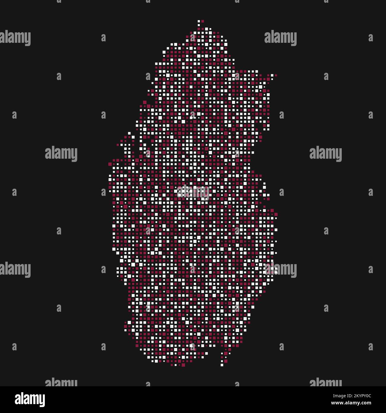 Qatar Silhouette Pixelated generative pattern illustration Stock Vector ...