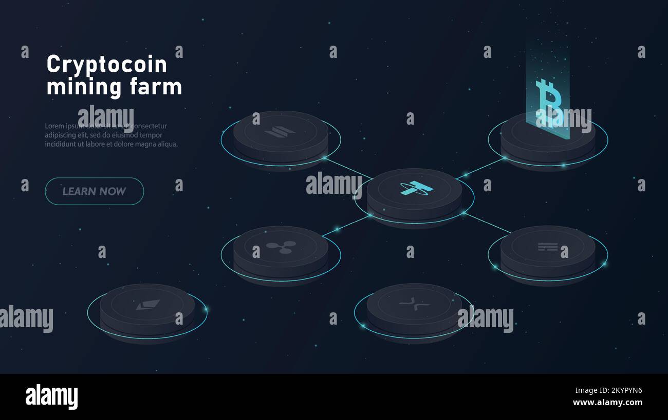 Isometric cryptocurrency mining farm Stock Vector Images - Alamy