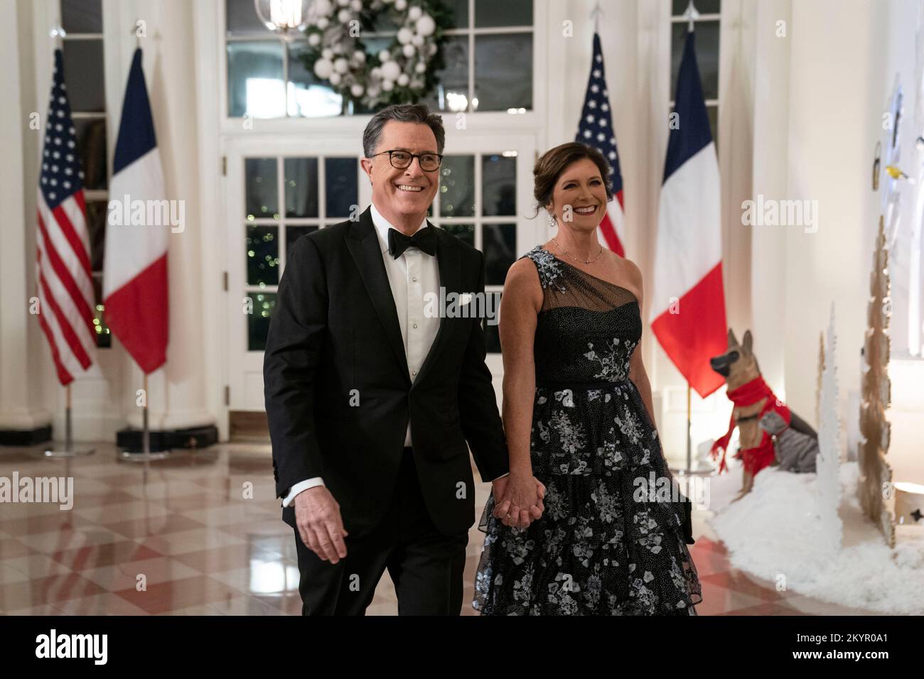Colbert Dinner Washington, DC, US, December 1, 2022, Stephen Colbert andEvelyn McGee ...