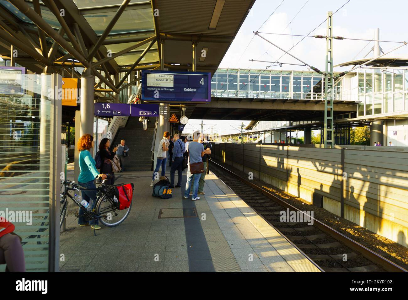 DUSSELDORF GERMANY SEPTEMBER 16 2014 Dusseldorf Airport Train 