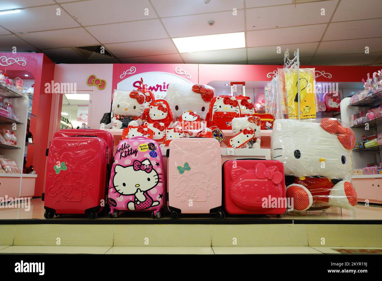 Hello Kitty brand merchandise at the Sanrio store in Times Square in New  York Stock Photo - Alamy