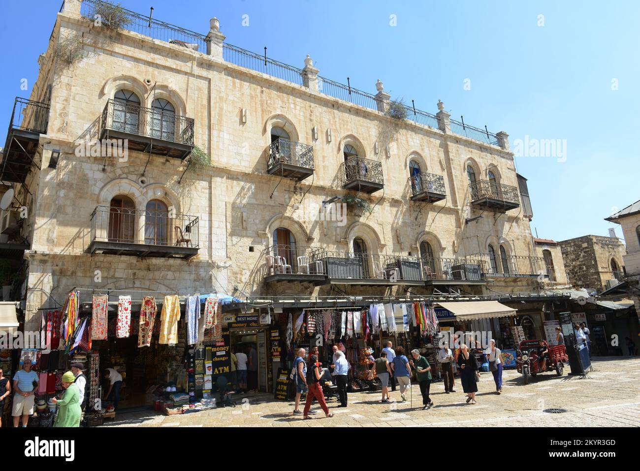 Omar Ibn ElKhattab Sq. near Jaffa gate in the old city of Jerusalem Stock Photo Alamy