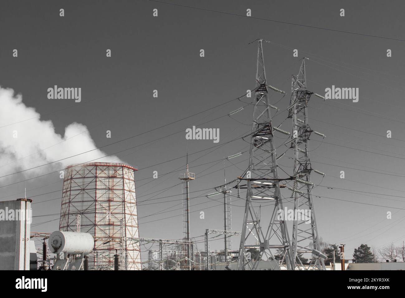 Electricity voltage high energy power technology electrical tower