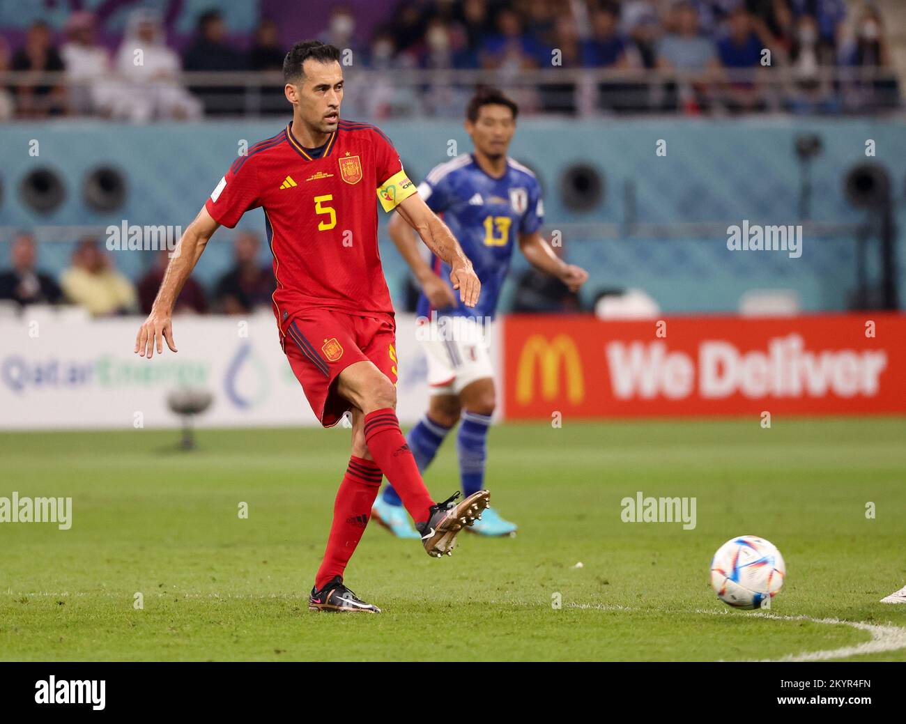 ArRayyan, Qatar 01/12/2022, Sergio Busquets of Spain during the FIFA