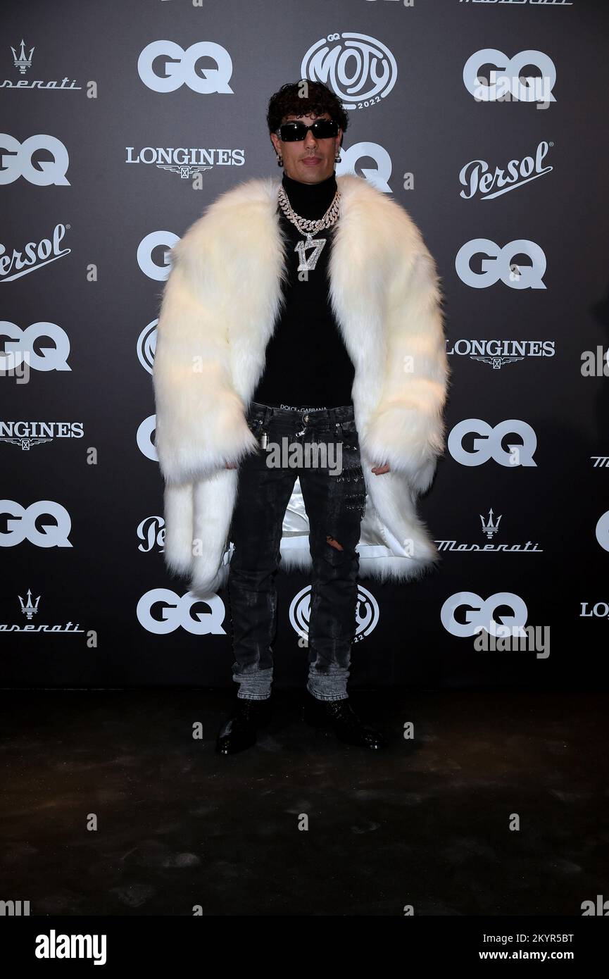 Milan, Italy. 02nd Dec, 2022. Milan, GQ Italia - Men of the year party - Tony Effe Credit: Independent Photo Agency/Alamy Live News Stock Photo