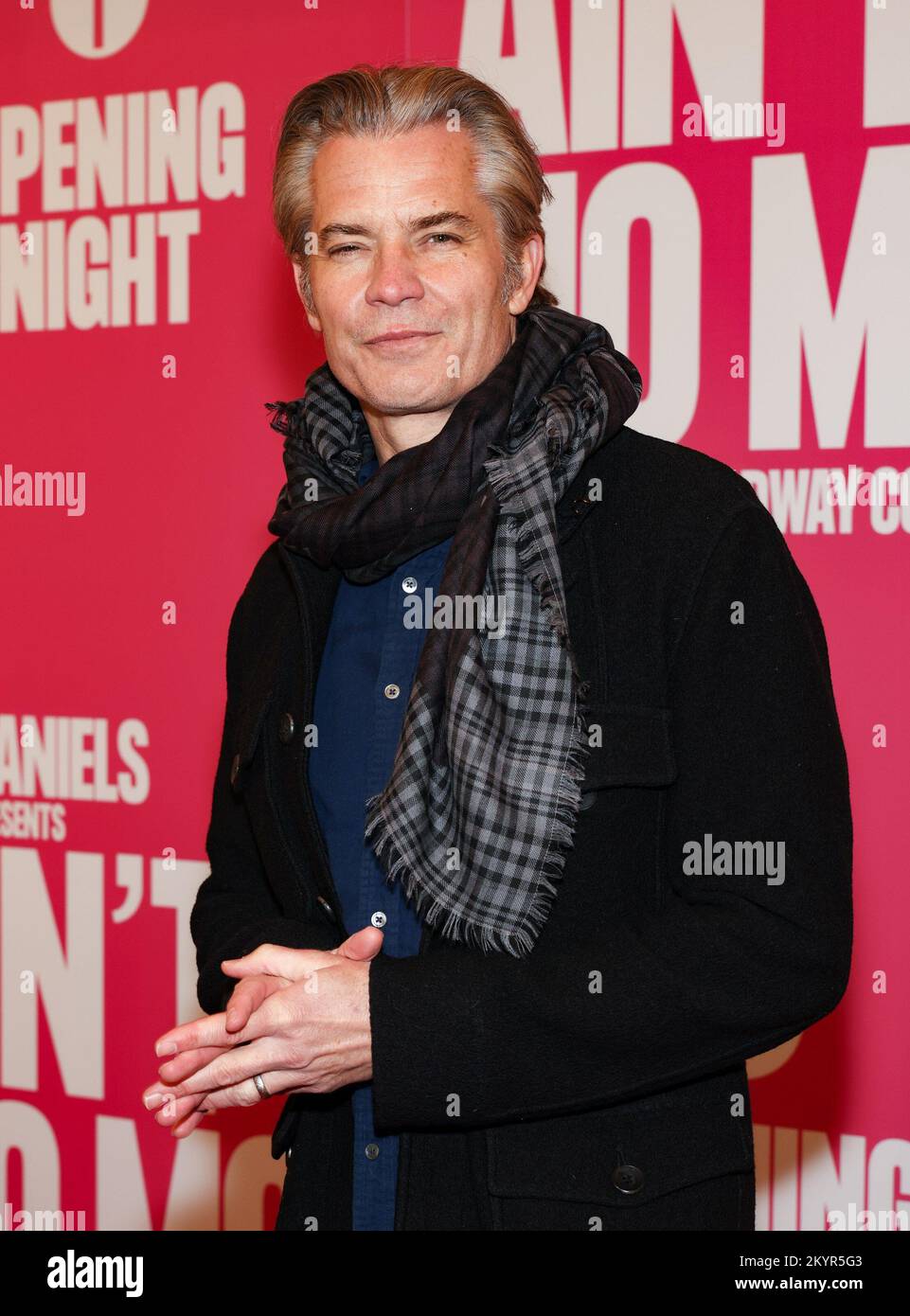 New York, NY, USA. 1st Dec, 2022. Timothy Olyphant at arrivals for AIN'T NO MO' Opening Night on Broadway, Belasco Theatre, New York, NY December 1, 2022. Credit: CJ Rivera/Everett Collection/Alamy Live News Stock Photo