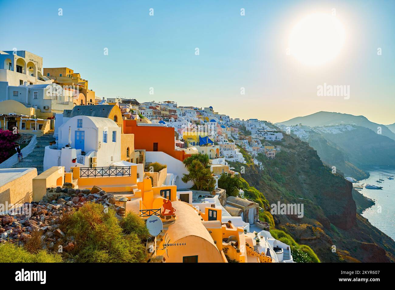 SANTORINI, GREECE AUGUST 06, 2015 architecture of Santorini island