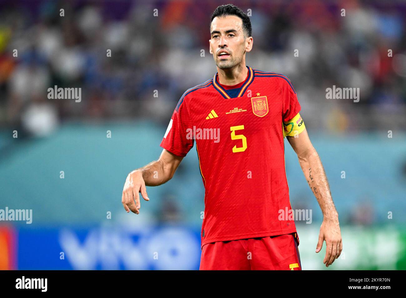 Ar Rayyan, Qatar, December 1, 2022 Sergio BUSQUETS of Spain during the