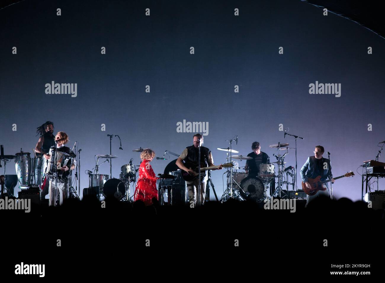 Toronto, Canada, 01/12/2022, Arcade Fire performing on the 'WE' tour at Scotiabank Area in Toronto, CANADA Stock Photo