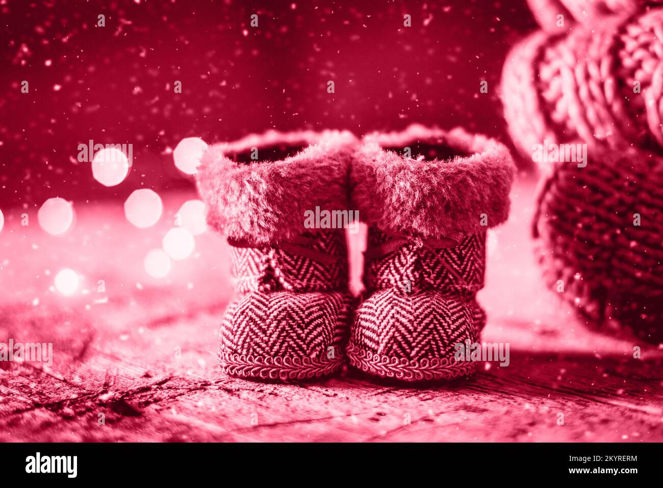 color-of-the-year-2023-viva-magenta-color-holiday-christmas-baby-toy