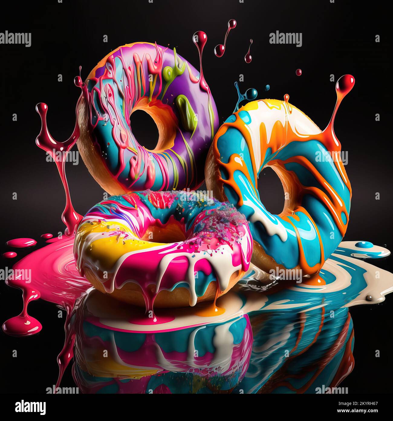 Exploding Donuts Exploding in the mouth hi-res stock photography and images - Alamy