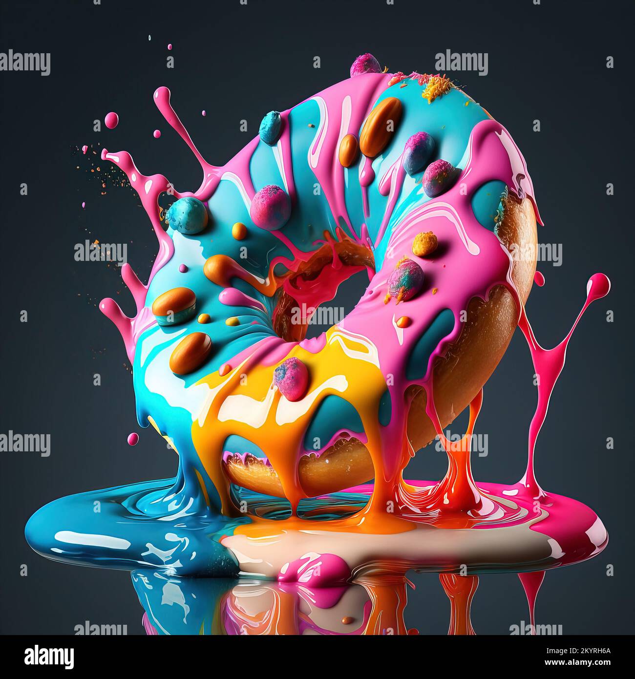 Exploding Donuts Exploding in the mouth hi-res stock photography and images - Alamy