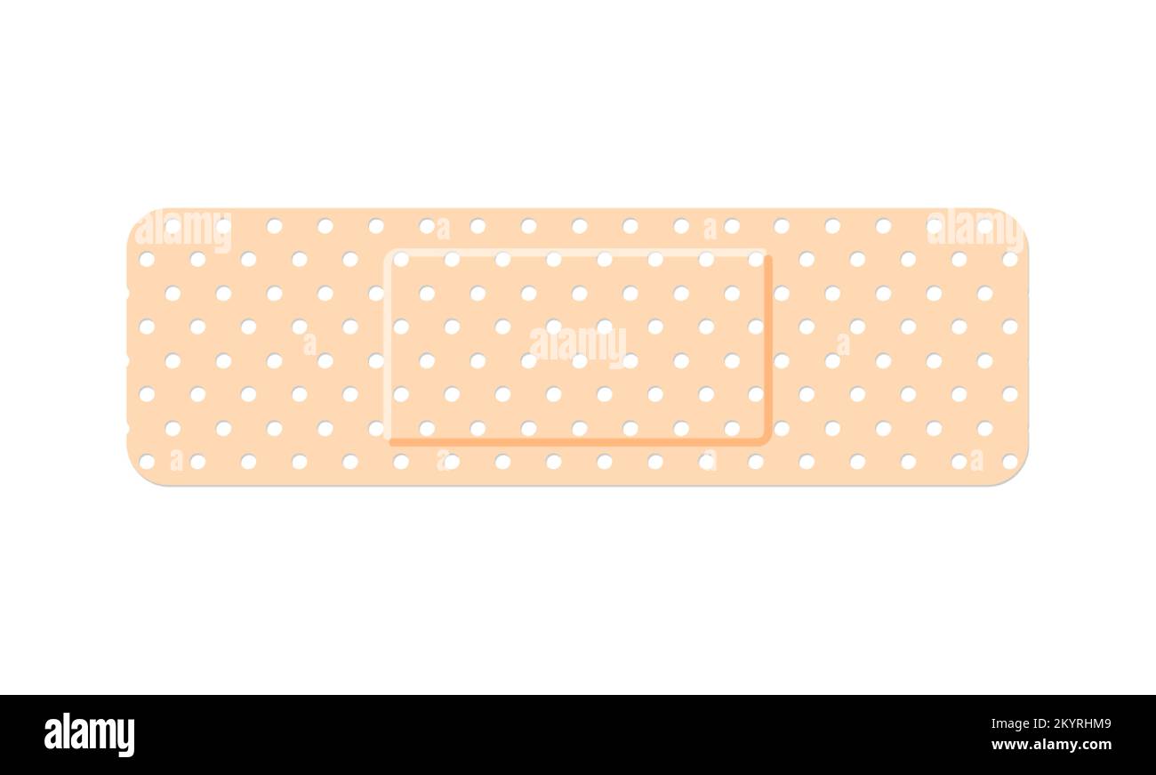 Medical plaster. First aid band plaster strip medical patch. Wound