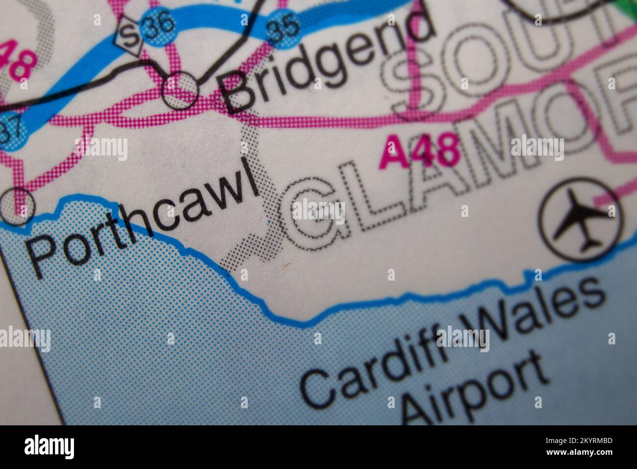 Porthcawl map hires stock photography and images Alamy