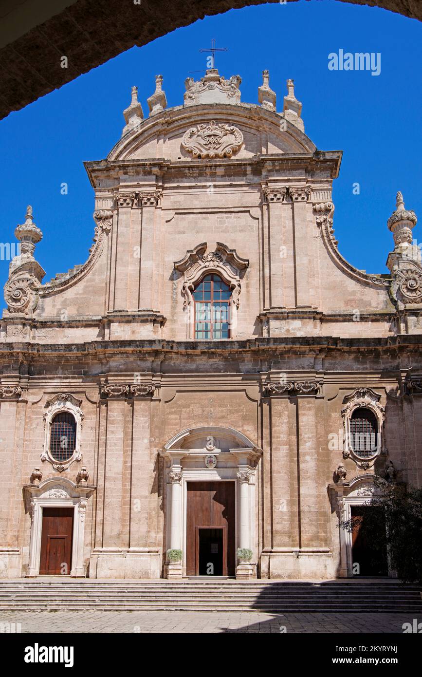 Basilica Cattedrale Maria Santissima della Madia, Monopoli, Bari Province, Puglia,Region, Italy Stock Photo