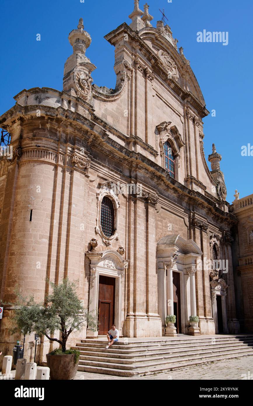 Basilica Cattedrale Maria Santissima della Madia, Monopoli, Bari Province, Puglia,Region, Italy Stock Photo