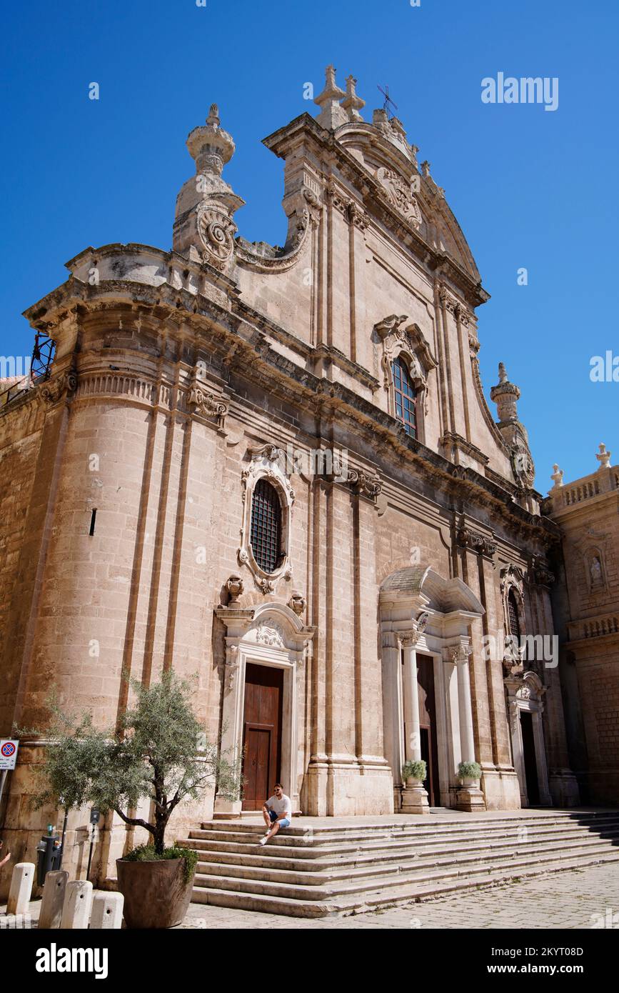 Basilica Cattedrale Maria Santissima della Madia, Monopoli, Bari Province, Puglia,Region, Italy Stock Photo