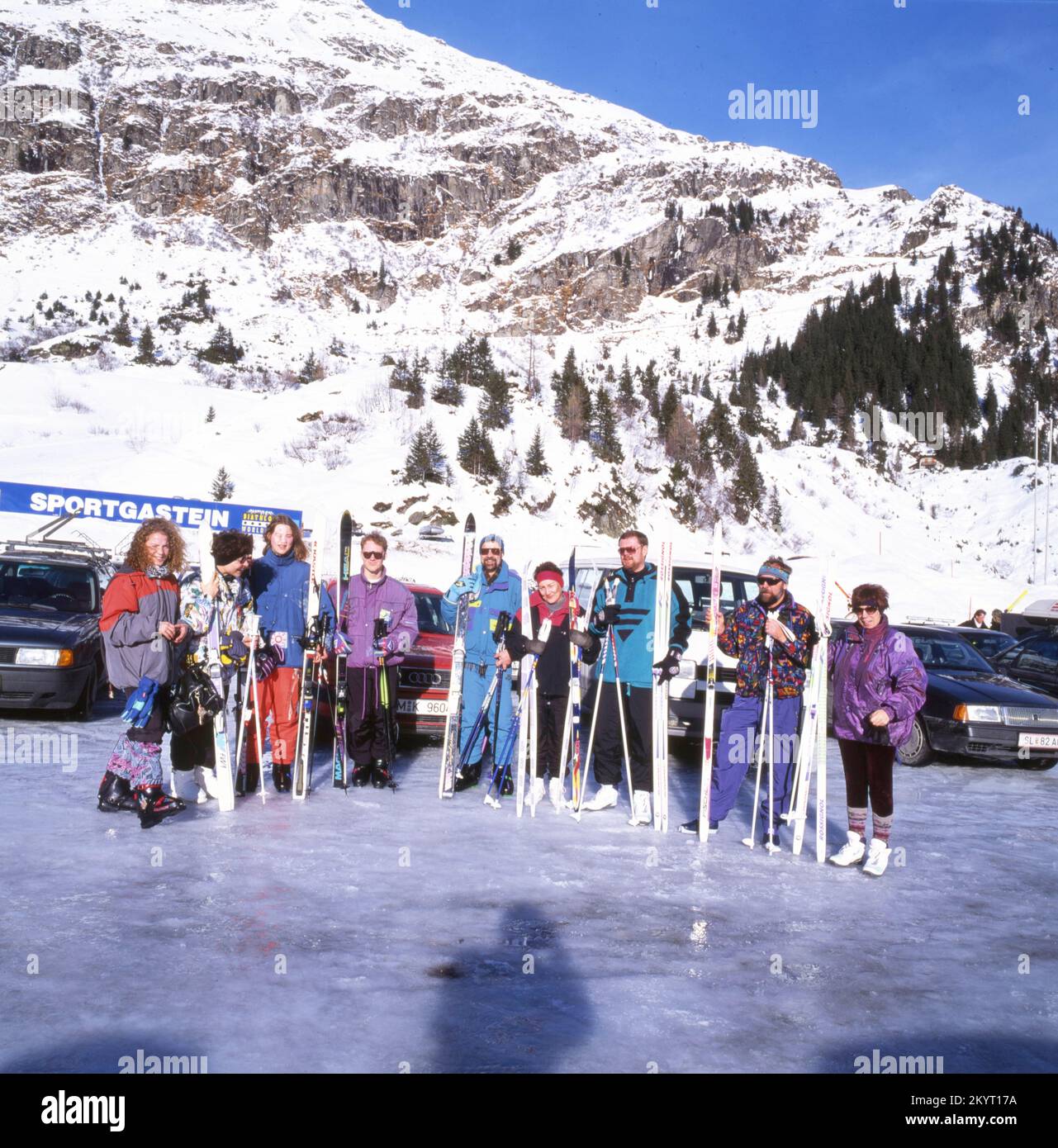 AUT, Austria, Gasteiner Tal: Winter in the Gasteiner Tal, here on 26.12.1994, offers a wealth of beautiful impressions and sporting activities, such a Stock Photo