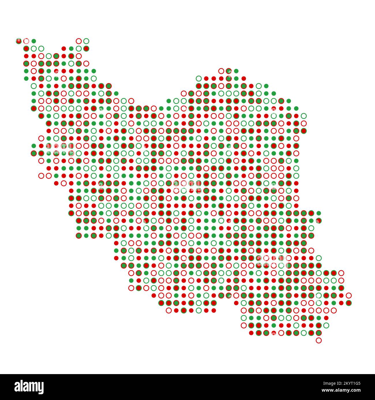 Iran Map Silhouette Pixelated generative pattern illustration Stock ...