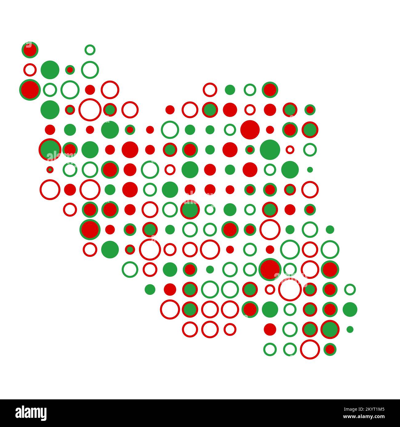 Iran Map Silhouette Pixelated generative pattern illustration Stock ...