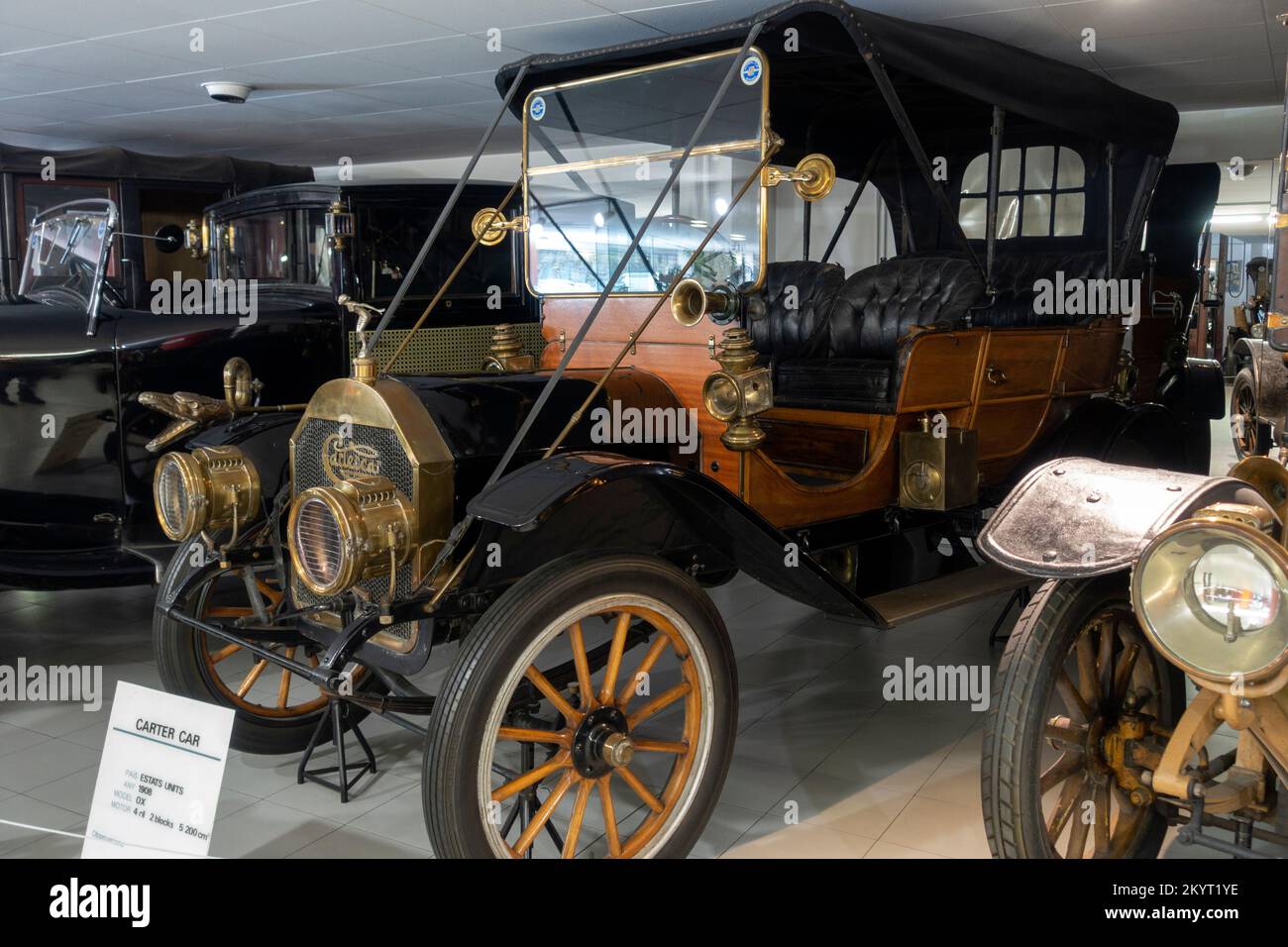 Carter car.model OX (1908).USA.Automobile Museum.Encamp.Andorra Stock Photo