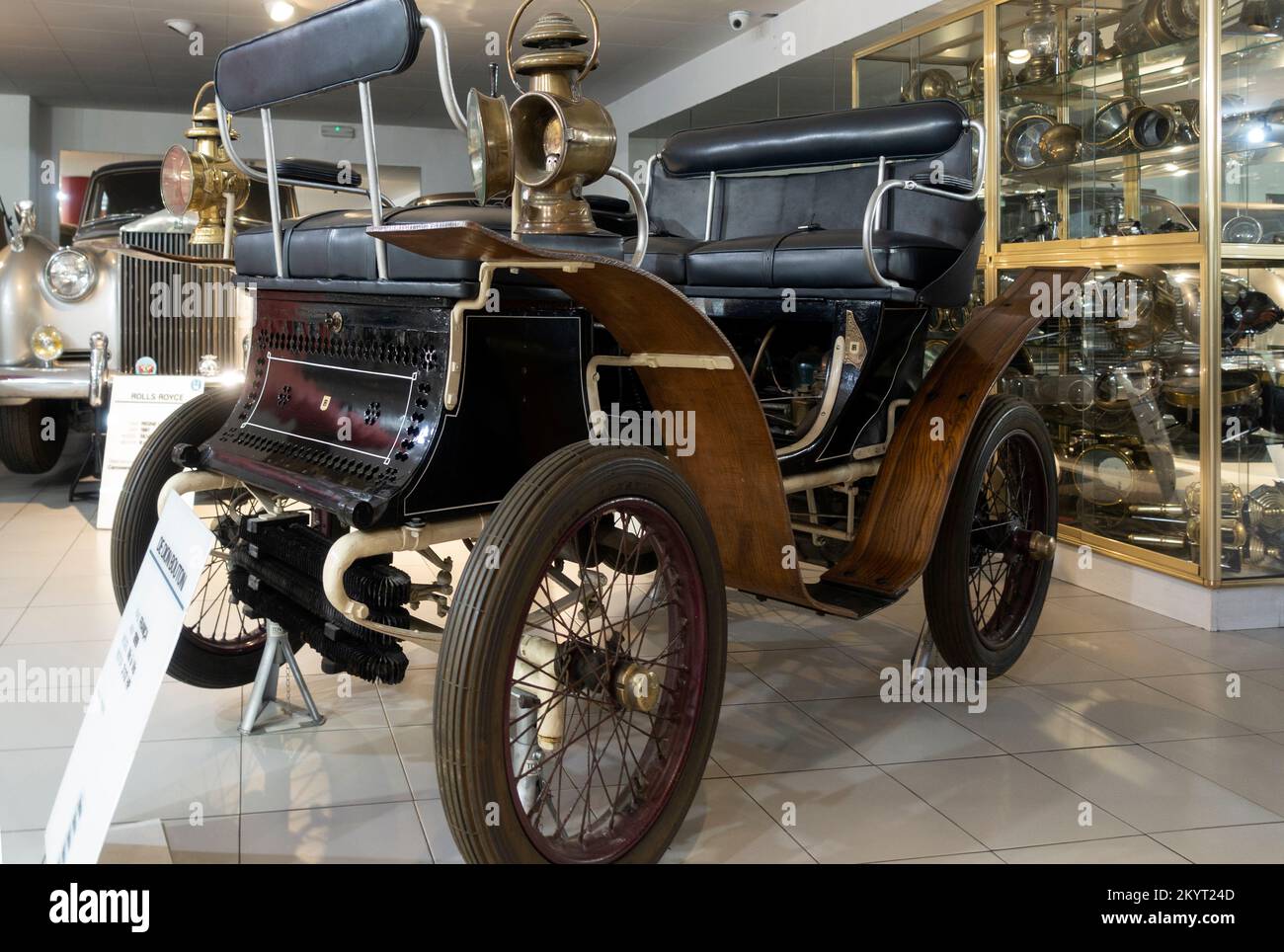 De Dion-Bouton.model vis a vis (1899).France.Automobile Museum.Encamp.Andorra Stock Photo