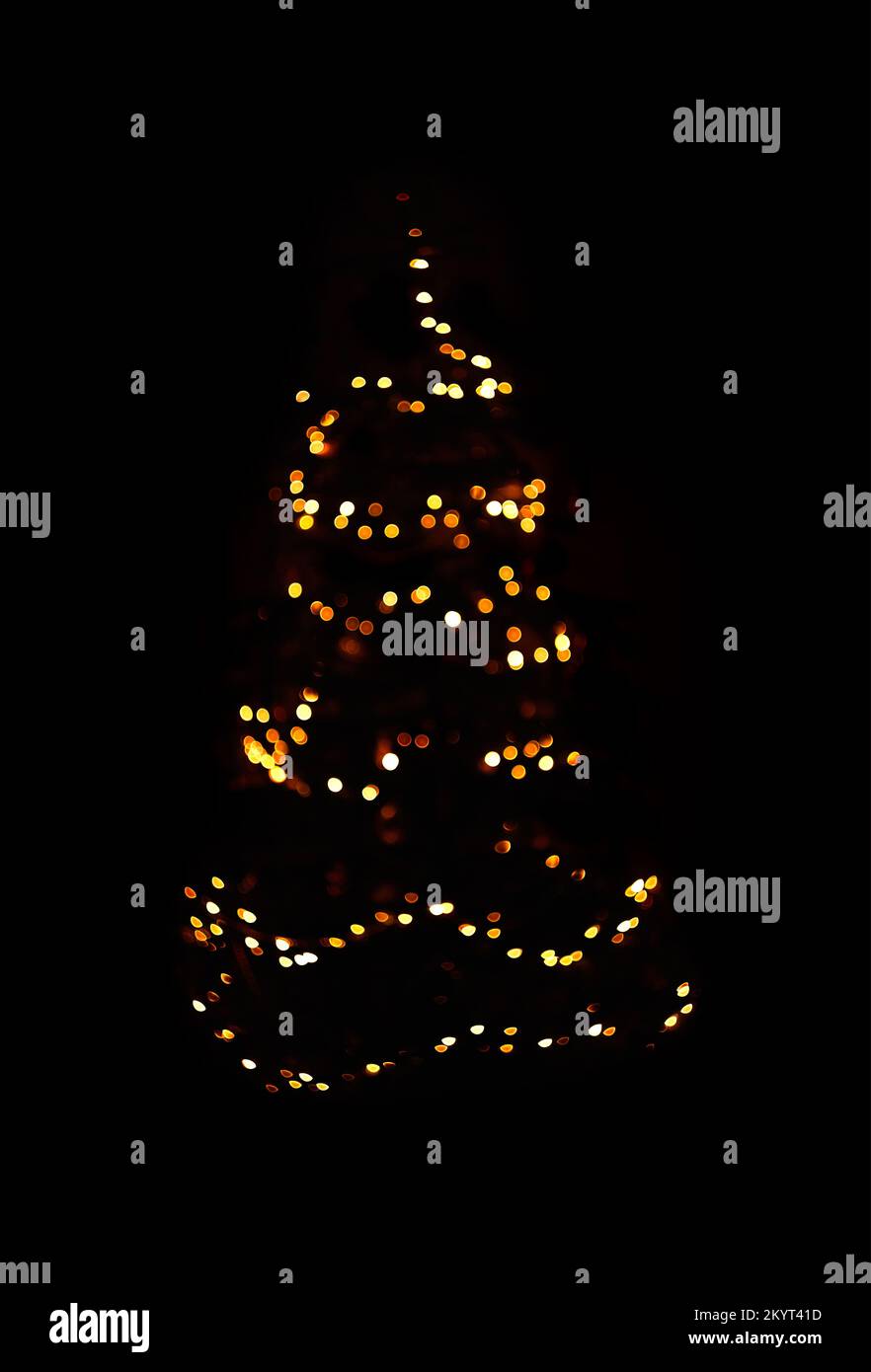christmas tree lights Stock Photo