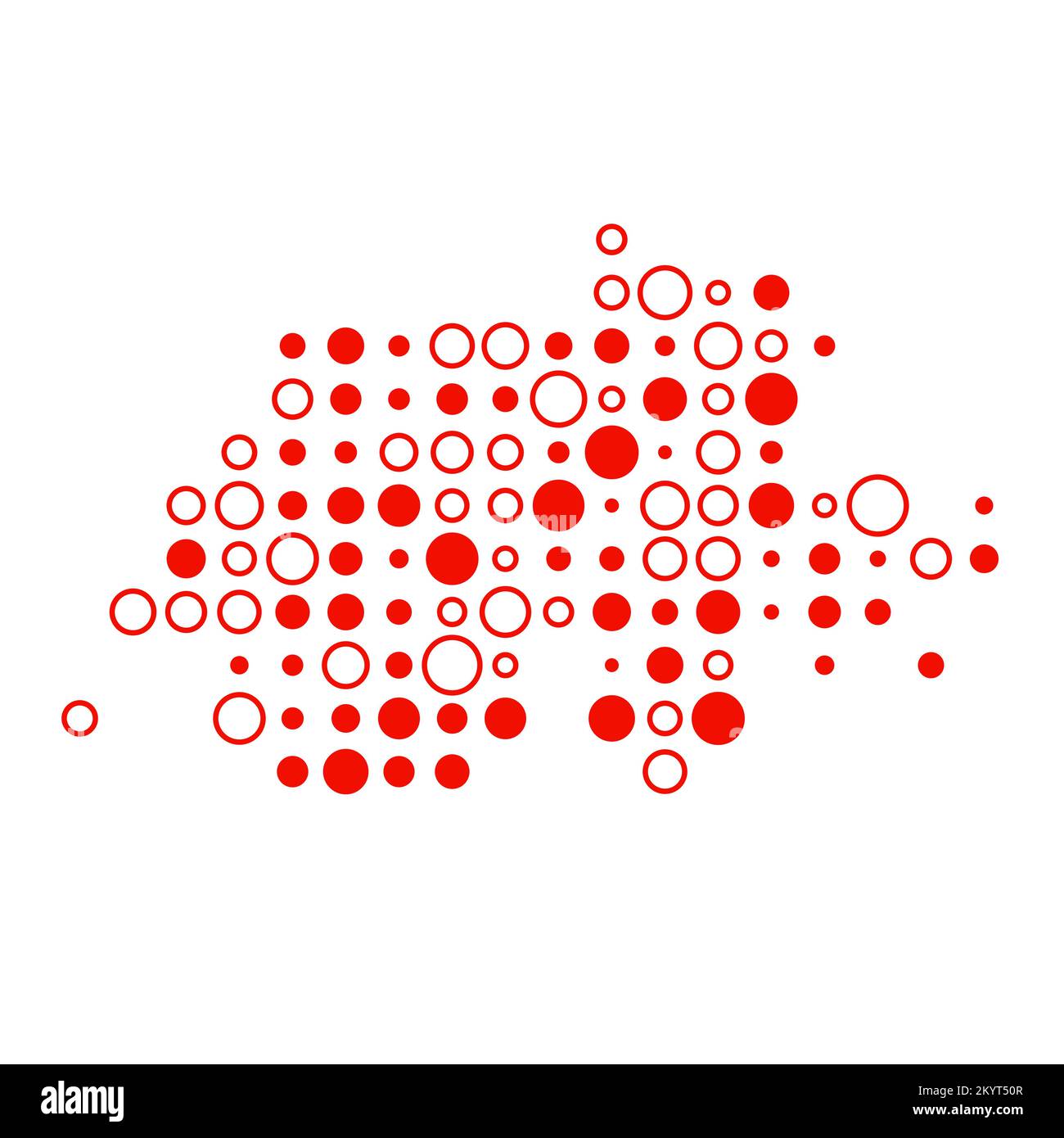 Switzerland Map Silhouette Pixelated generative pattern illustration Stock Vector