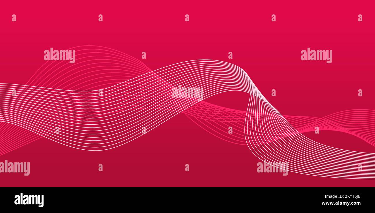 Abstract background with lines color of the year 2023 viva magenta vector Stock Vector