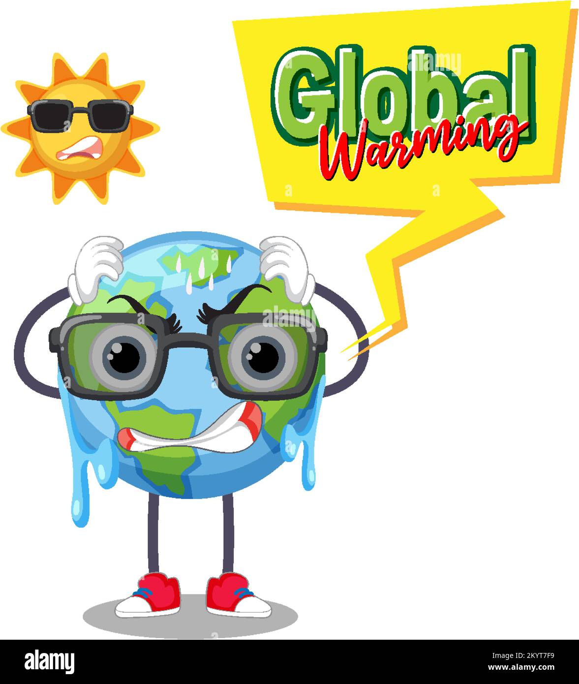 Global warming vector concept illustration Stock Vector Image & Art - Alamy