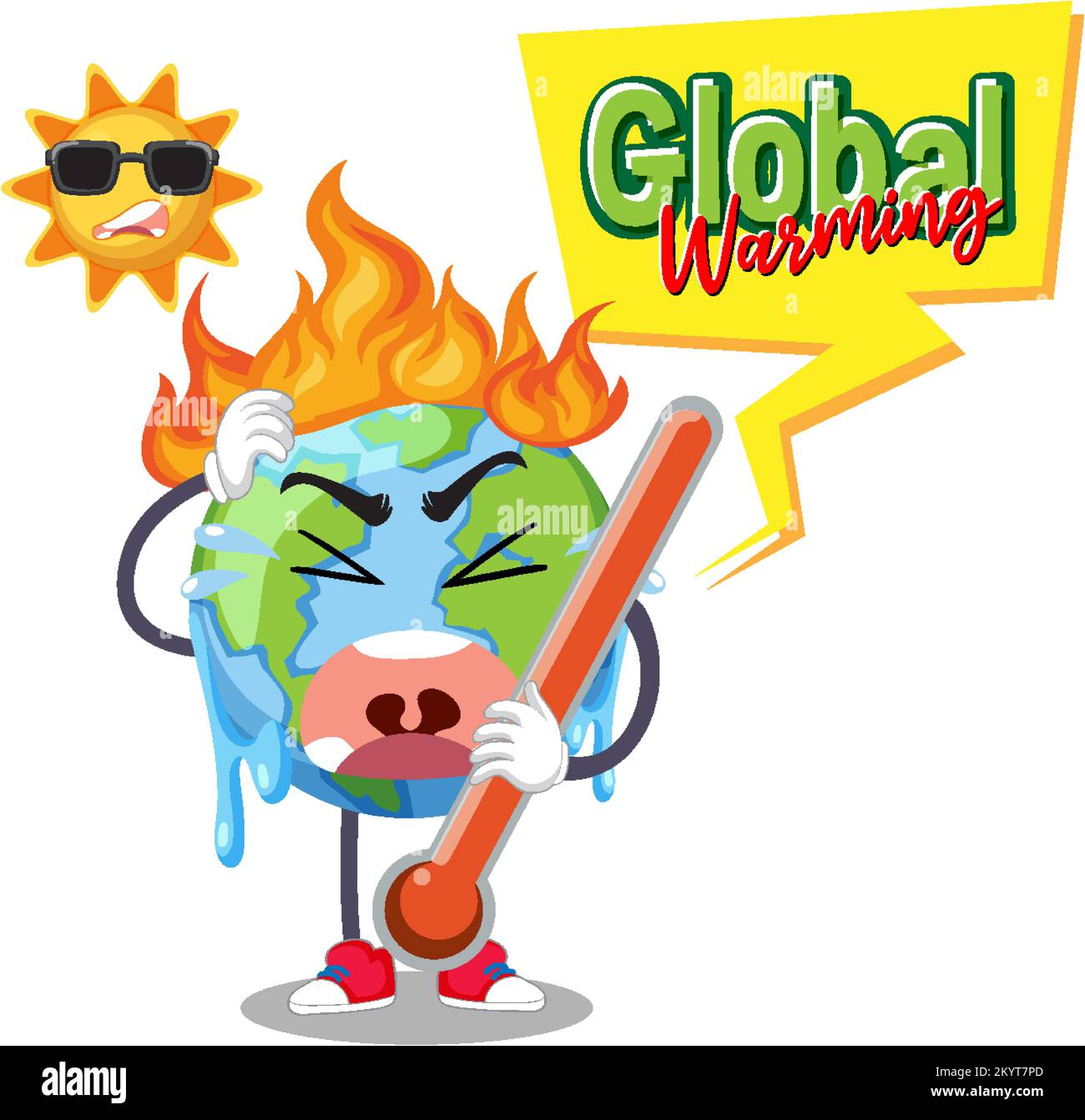 Global warming vector concept illustration Stock Vector Image & Art - Alamy