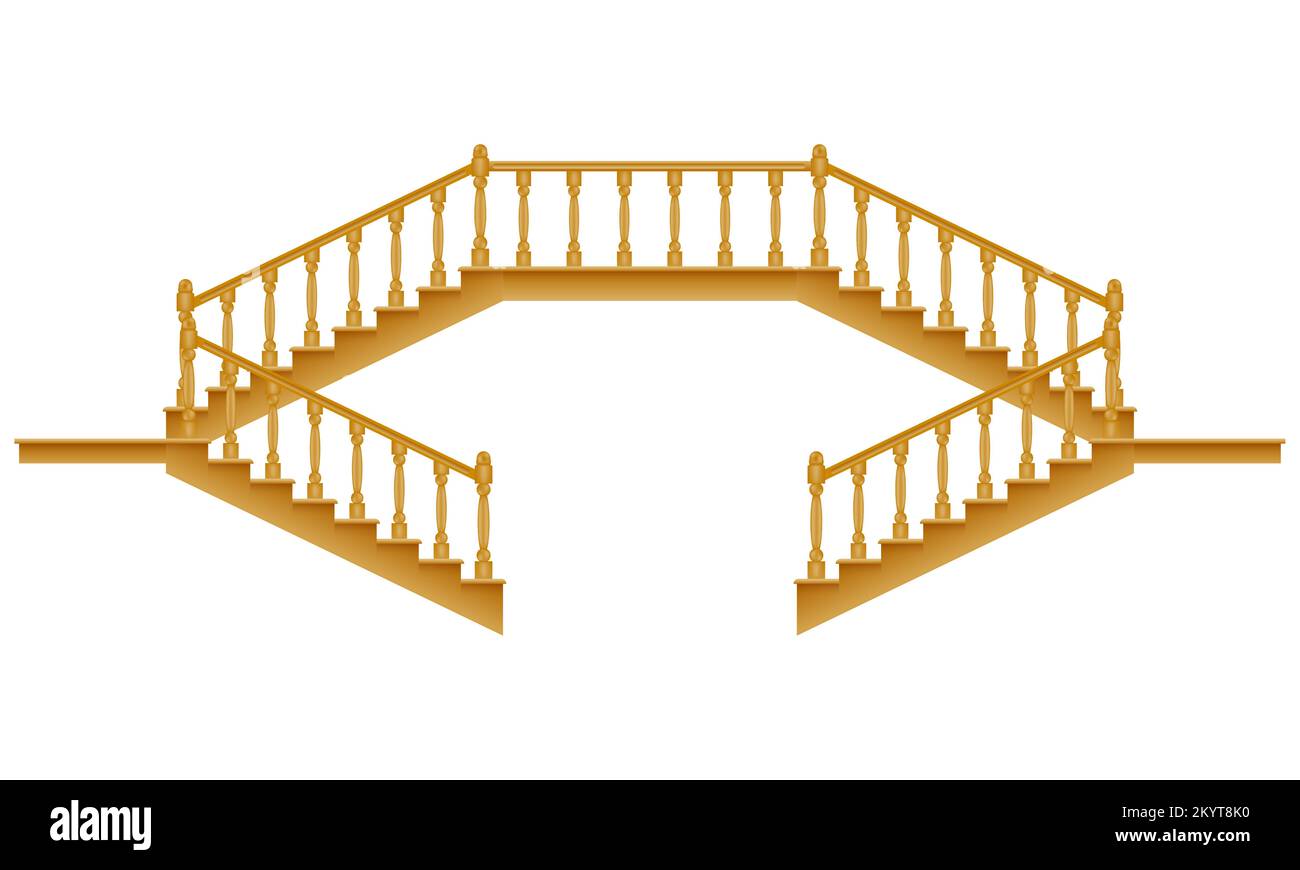 Wooden Staircase Clipart