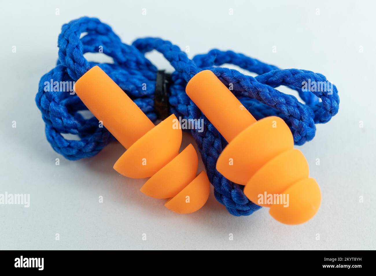 Silicone ear plugs for human ears on white background Stock Photo Alamy