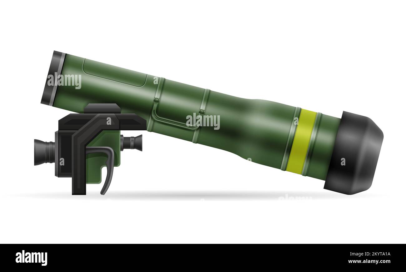 Msm Hand hand portable missile system vector illustration isolated on white ...