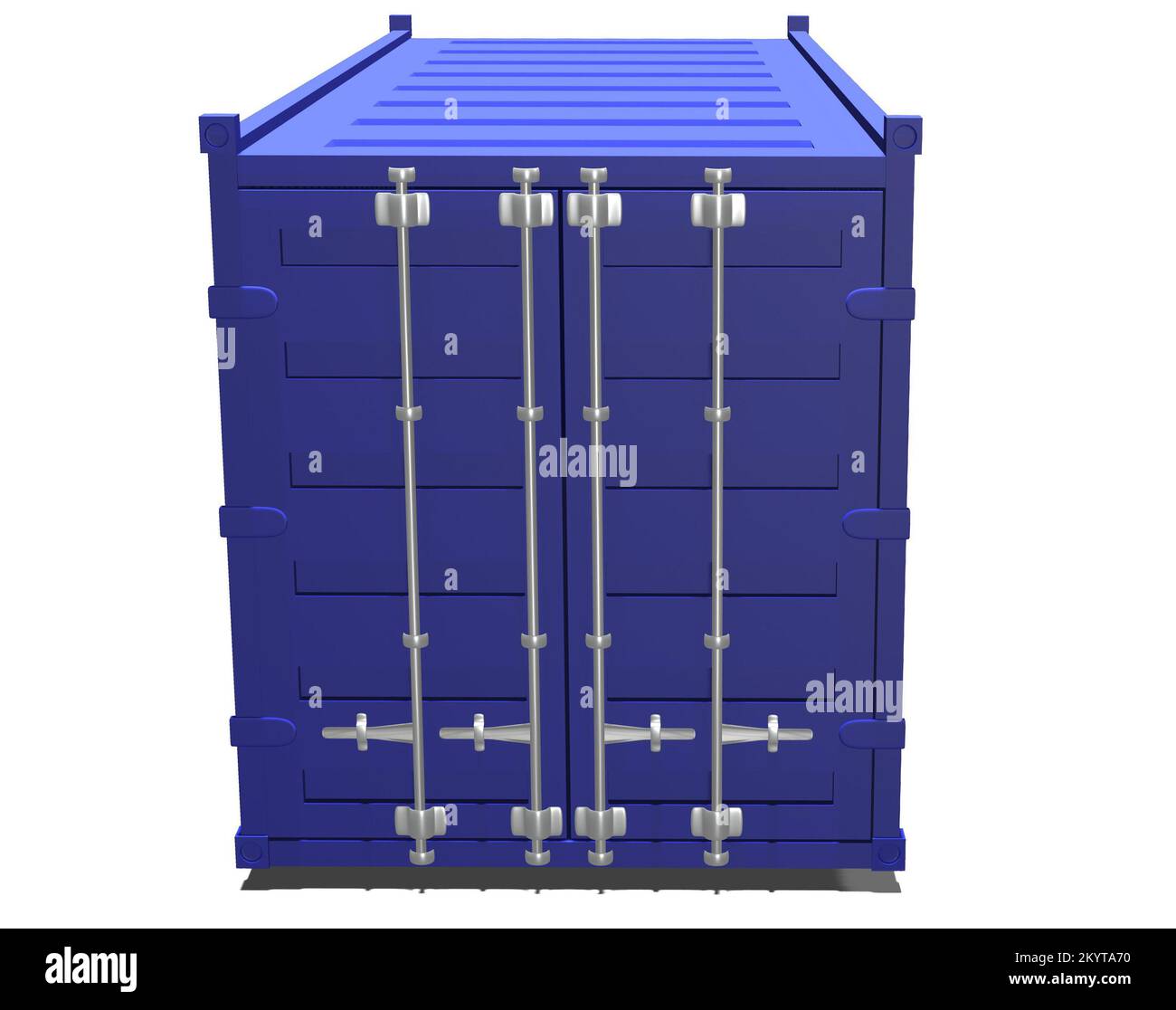 cargo container for the transport of goods 3d render illustration ...