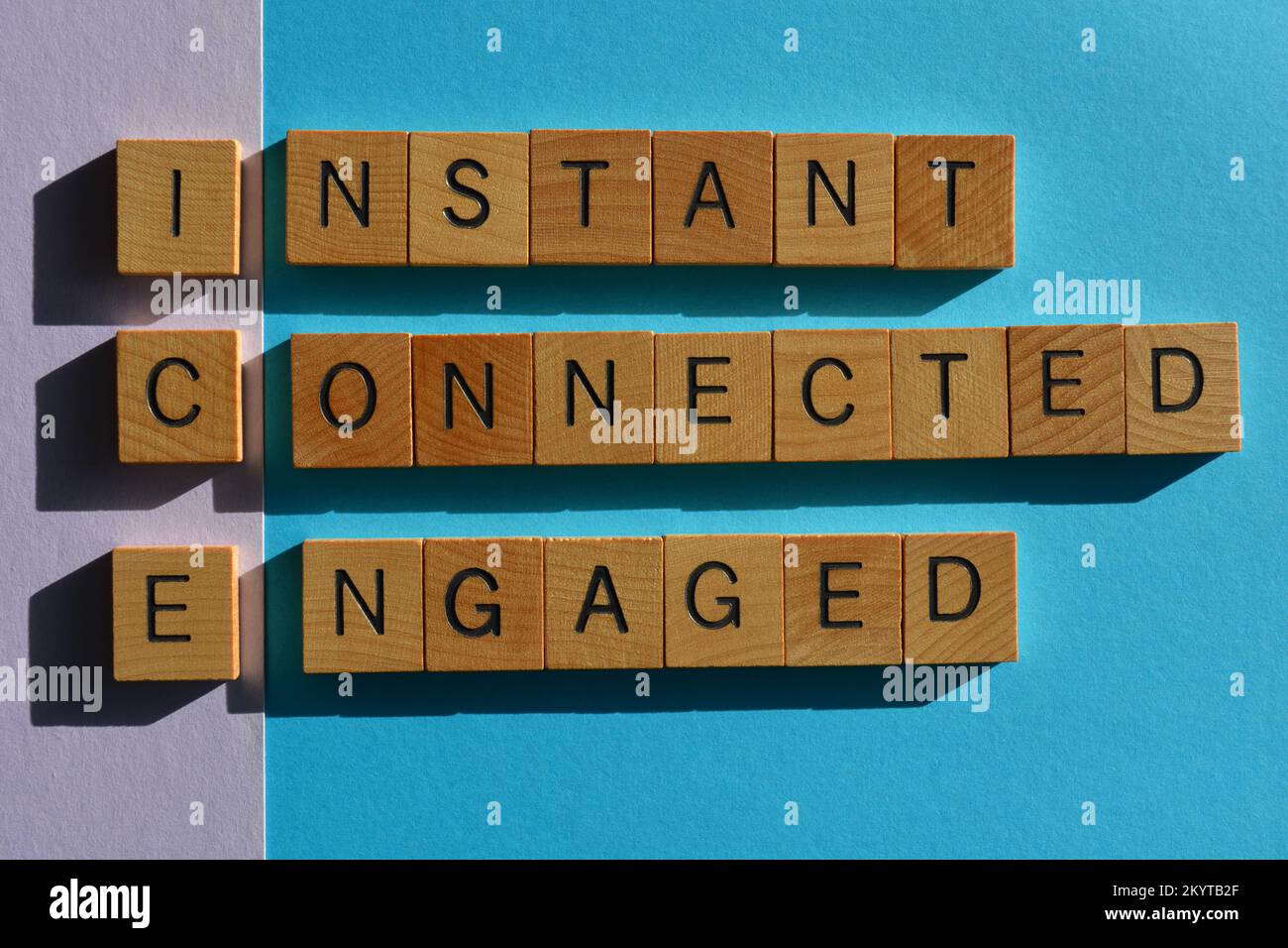ICE acronym for Instant Connected Engaged, marketing buzzwords in